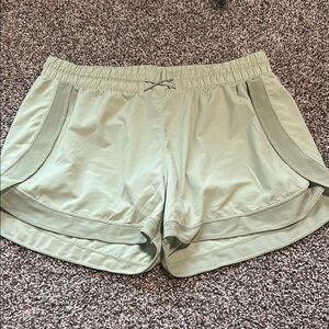 Danskin Green Athletic Shorts with Elastic Waistband